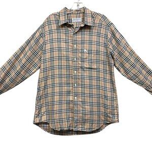Vintage Burberry Plaid Shirt sz 41